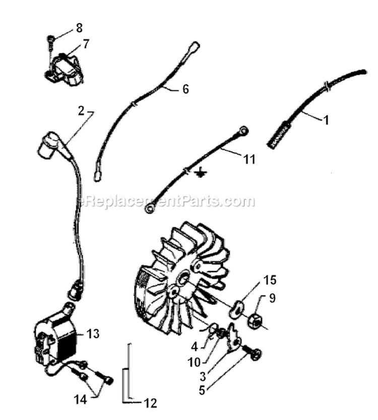 Page J Diagram and Parts List for 394XP 1994-01 Husqvarna Chainsaw