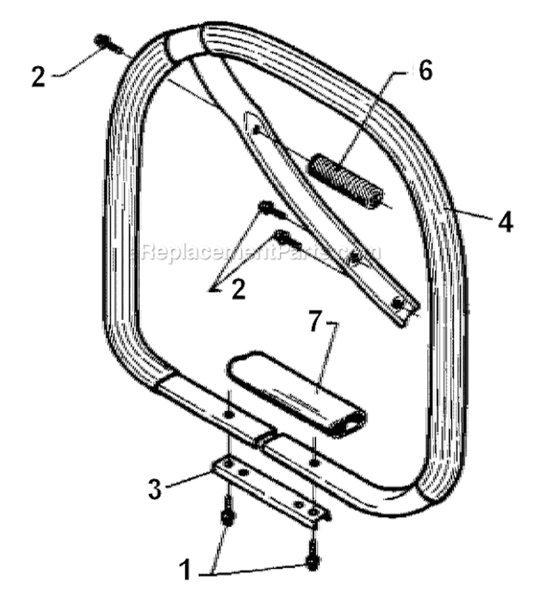 Handle Diagram and Parts List for 394XP 1994-01 Husqvarna Chainsaw