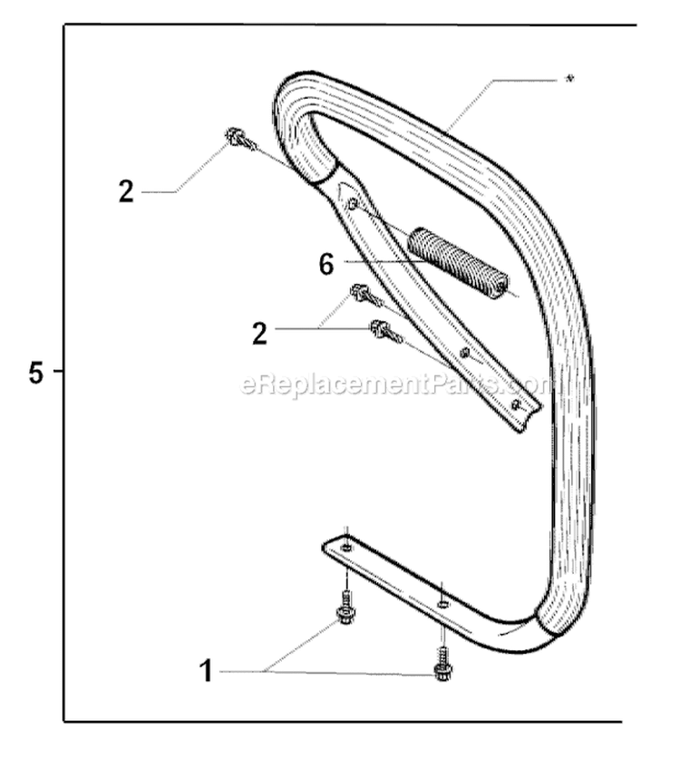 Page O Diagram and Parts List for 394XP 1998-03 Husqvarna Chainsaw