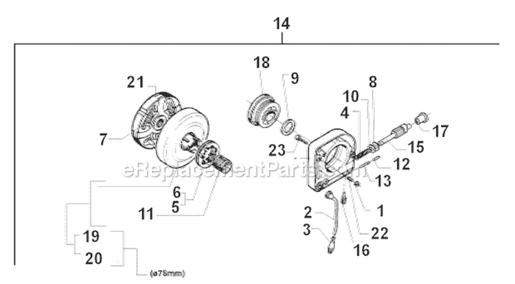 Clutch & Oil Pump Diagram and Parts List for 394XP 1998-03 Husqvarna Chainsaw
