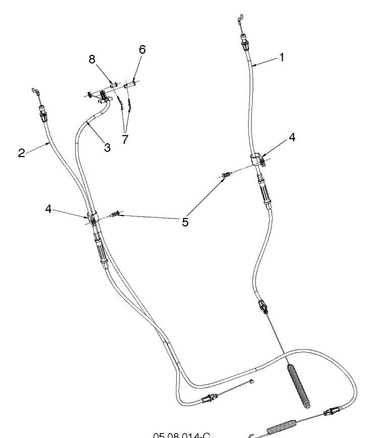 Control Panel And Discharge Chute Diagram and Parts List for ST230P (96193010106)(2019-04) Husqvarna Snow Blower