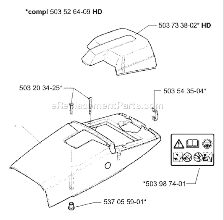 Page N Diagram and Parts List for 395EPA 395 EPA 2001-01 Husqvarna Chainsaw