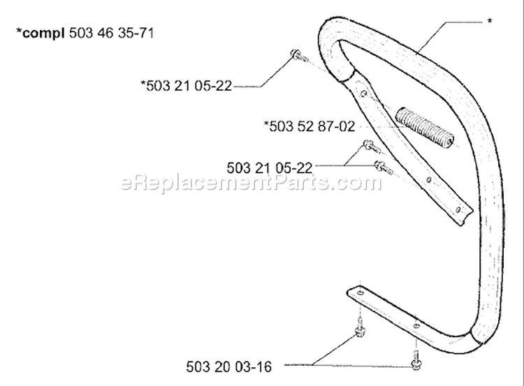 Page G Diagram and Parts List for 395EPA 395 EPA 2001-01 Husqvarna Chainsaw