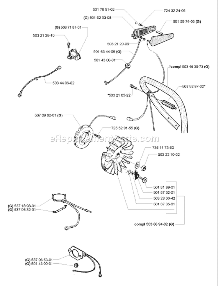 Page I Diagram and Parts List for 395 2005-05 Husqvarna Chainsaw