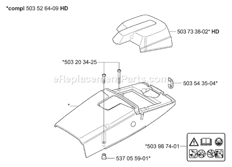 Page N Diagram and Parts List for 395EPA 395 EPA 2007-01 Husqvarna Chainsaw