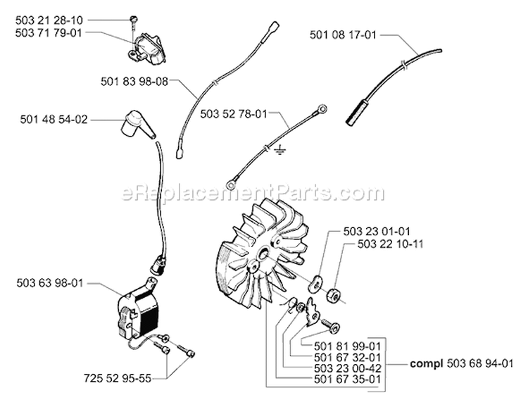 Page I Diagram and Parts List for 395EPA 395 EPA 2007-01 Husqvarna Chainsaw