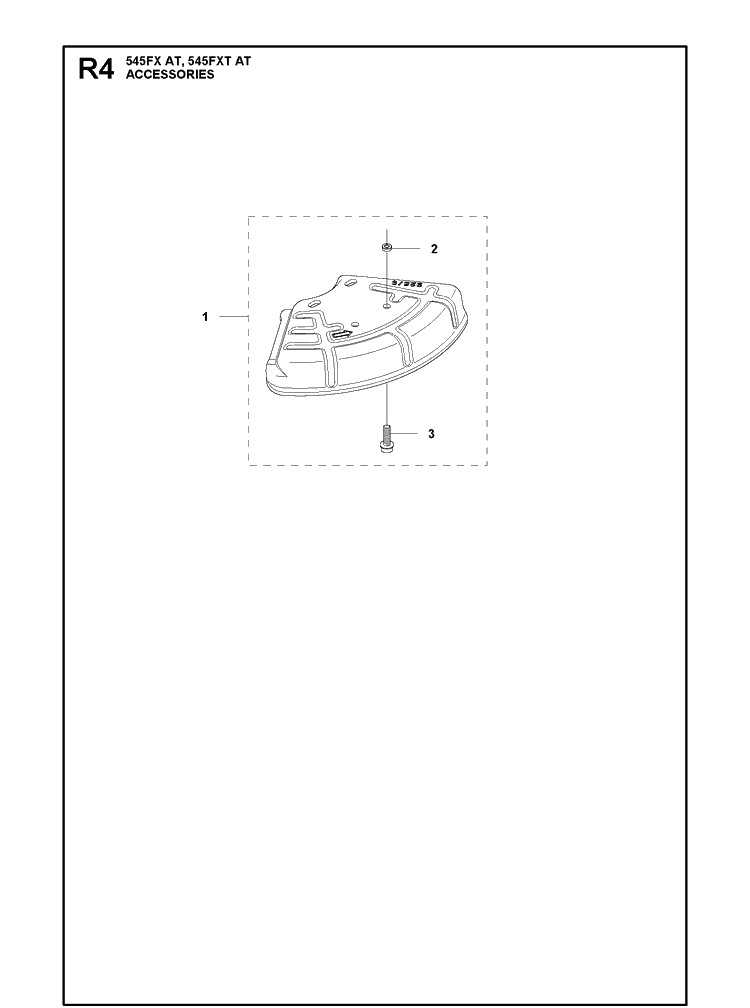 Accessories 4 Diagram and Parts List for 545FXTAT  Husqvarna Brush Cutter