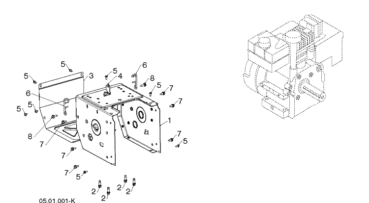 Chassis, Engine And Pulleys 2 Diagram and Parts List for ST327 (97046940100)(2020-05) Husqvarna Snow Blower