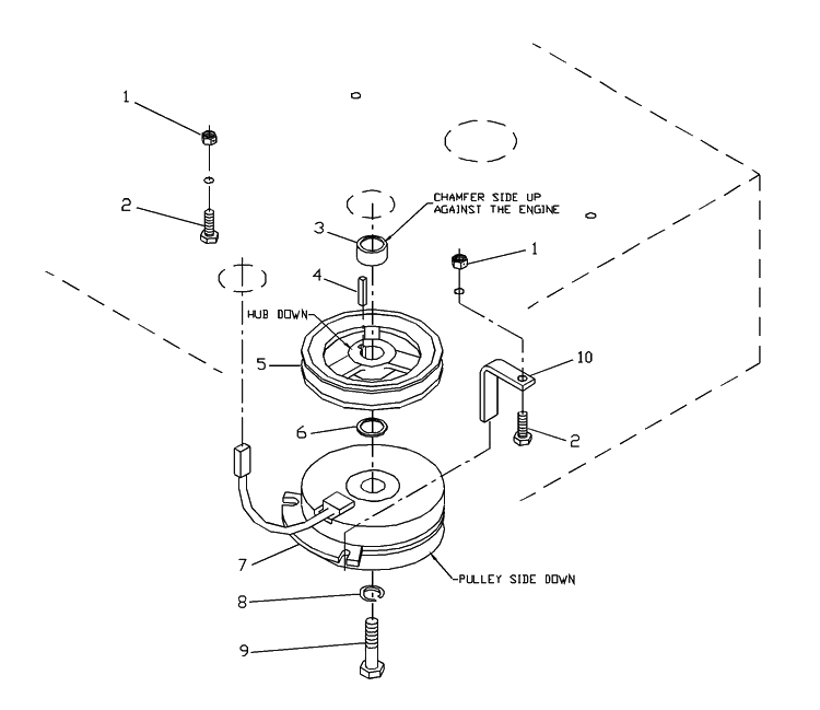 Engine Assembly Diagram and Parts List for ZTHKW4818 2001-09 Husqvarna Lawn Mower