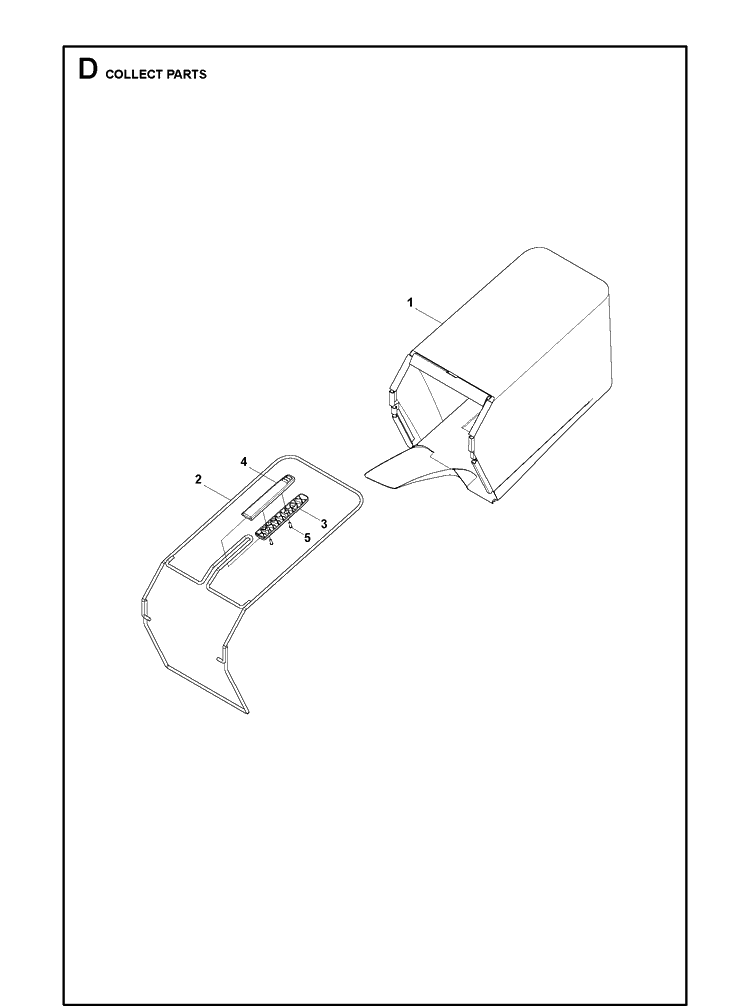 Bagger Diagram and Parts List for LC253S  Husqvarna Lawn Mower