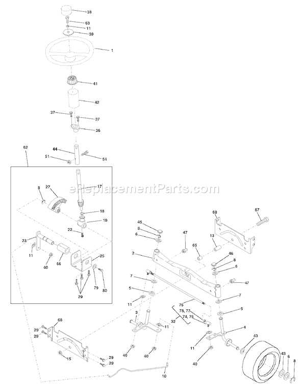 Page I Diagram and Parts List for GTVH200 (954140016B) (1999-03) Husqvarna Lawn Tractor