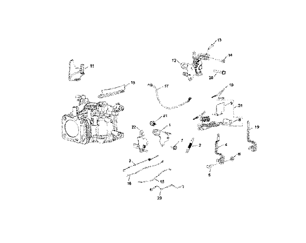 Engine control Diagram and Parts List for 96795910100  Husqvarna Lawn Mower