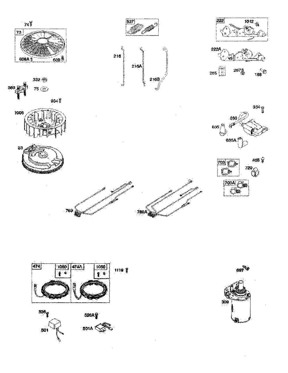 Flywheel/alternator Diagram and Parts List for YTH24V54-96043025900  Husqvarna Lawn Tractor