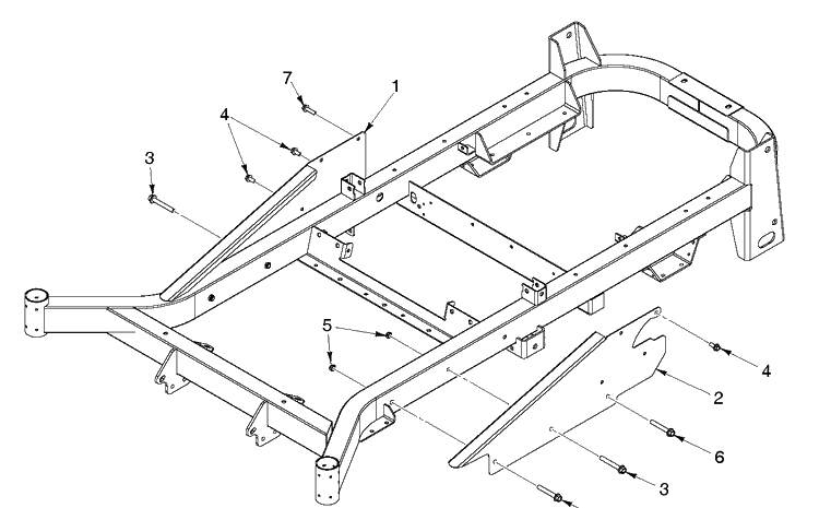 Frame Diagram and Parts List for MZ48 (97045570100)(2020-01) Husqvarna Lawn Mower