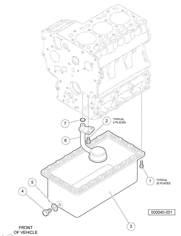 Oil Pan Diagram and Parts List for HUV4420G 2006-11 Husqvarna Lawn Tractor