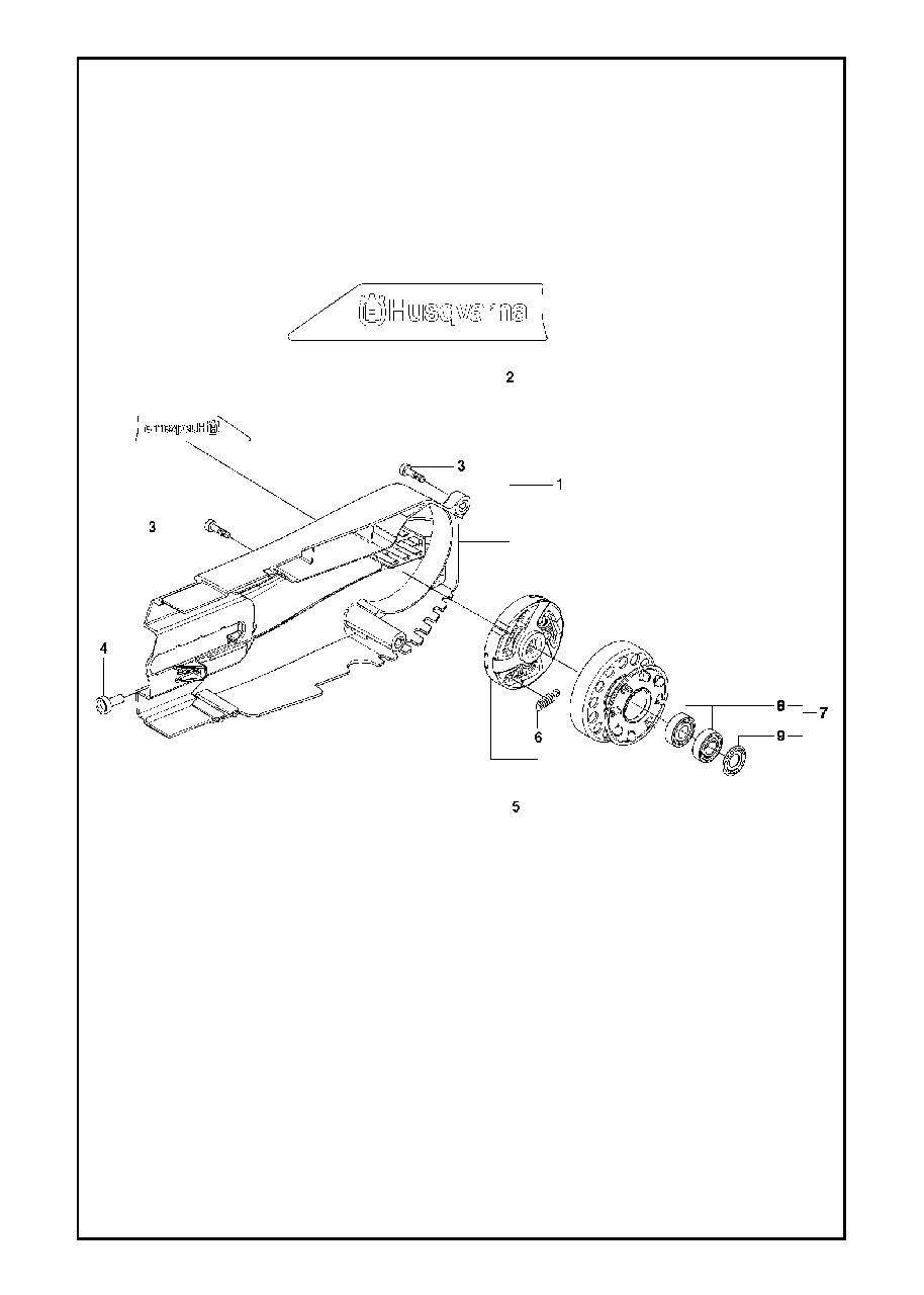 Clutch Diagram and Parts List for K970II 2014-02 Husqvarna Circular Saw