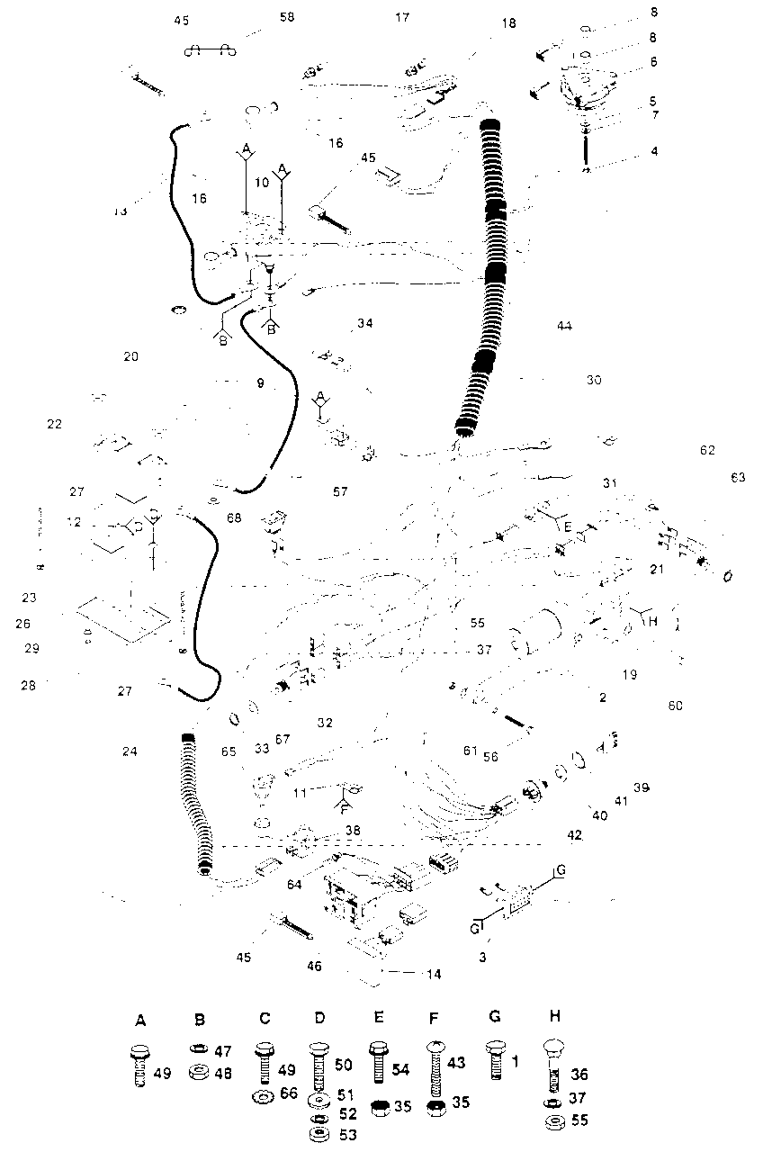 Electrical Diagram and Parts List for GT180 (954000372-C)(1992-08) Husqvarna Lawn Tractor