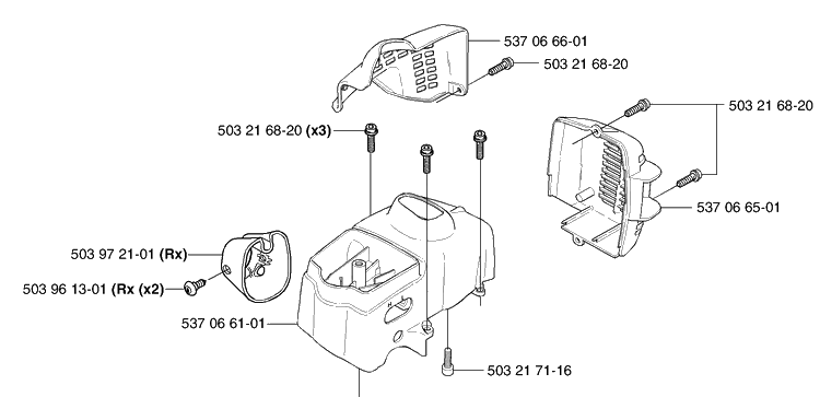 Covers Diagram and Parts List for 326L 2002-08 Husqvarna Brush Cutter
