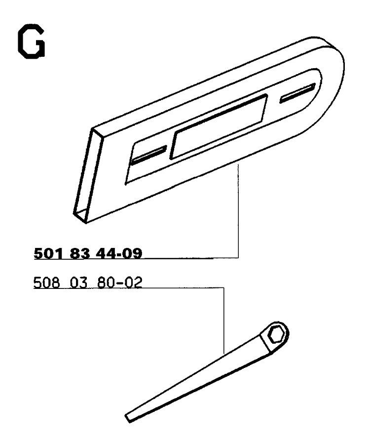 Accessories Diagram and Parts List for 16 19991400001-Current Husqvarna Chainsaw