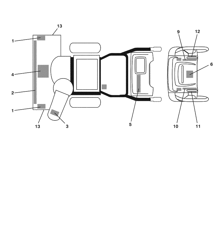 Wheels / Decals 2 Diagram and Parts List for 1130SBEXP (96193001803)(2007-09) Husqvarna Snow Blower