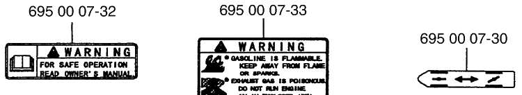 Decals Diagram and Parts List for 145BT (Carb II)(2001-04) Husqvarna Leaf Blower / Vacuum