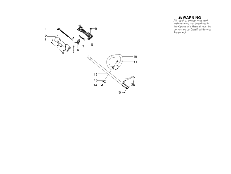 Shaft Diagram and Parts List for 128PS  Husqvarna Pole Saw