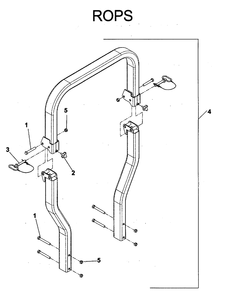 Protection Frame Diagram and Parts List for IZ5223 (968999526)(2006-08) Husqvarna Lawn Mower