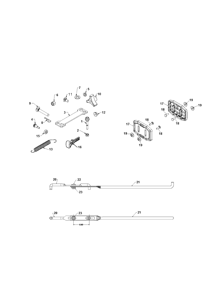 Accessories Diagram and Parts List for ST327P  Husqvarna Snow Blower