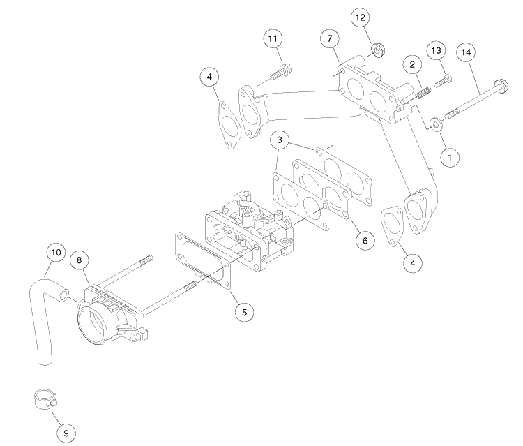 Carburetor Installation - Kawasaki Gasoline Vehicles Diagram and Parts List for HUV4421GXP 2009 Husqvarna Lawn Tractor