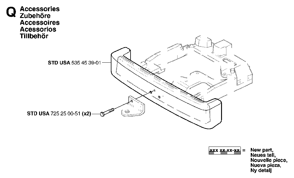 Accessories Diagram and Parts List for RIDERPRO15 (953535001)(2004-01) Husqvarna Lawn Tractor