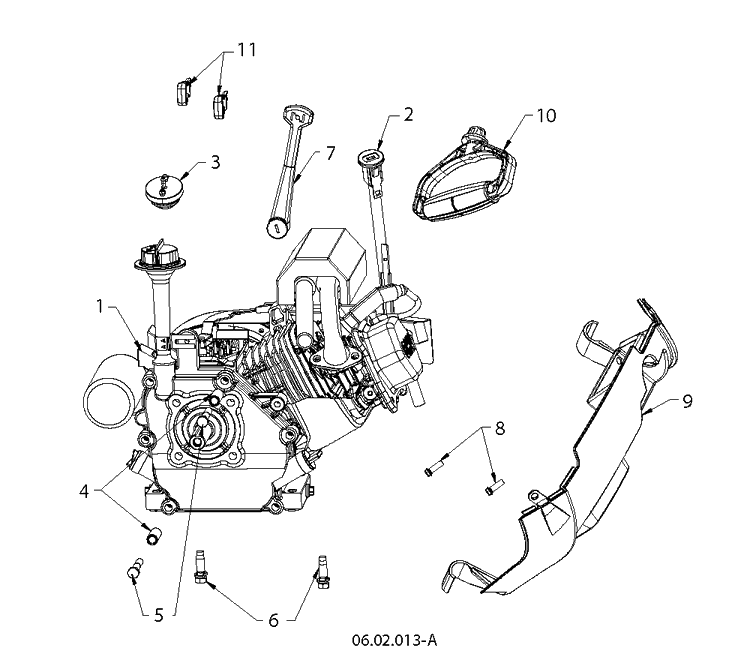 Engine Control Diagram and Parts List for ST121E (96181000902)(2012- 07) Husqvarna Snow Blower