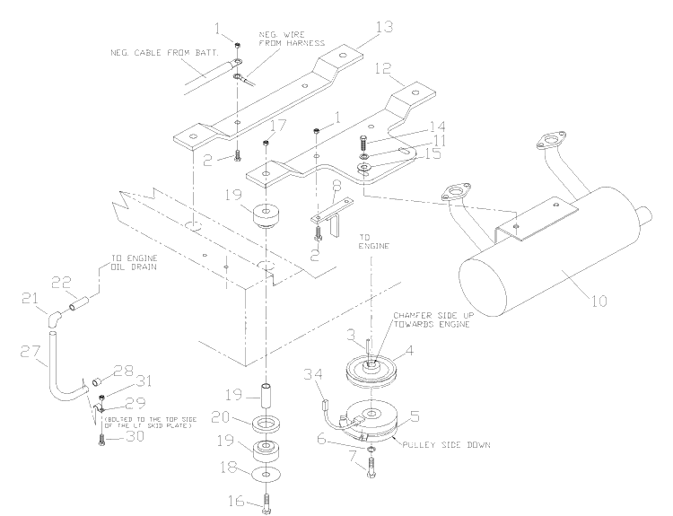 Liquid Cooled Kohler Engine Assembly Diagram and Parts List for ZTH7227KOB (968999225) (033600000 and Up)(2004-09) Husqvarna Lawn Mower