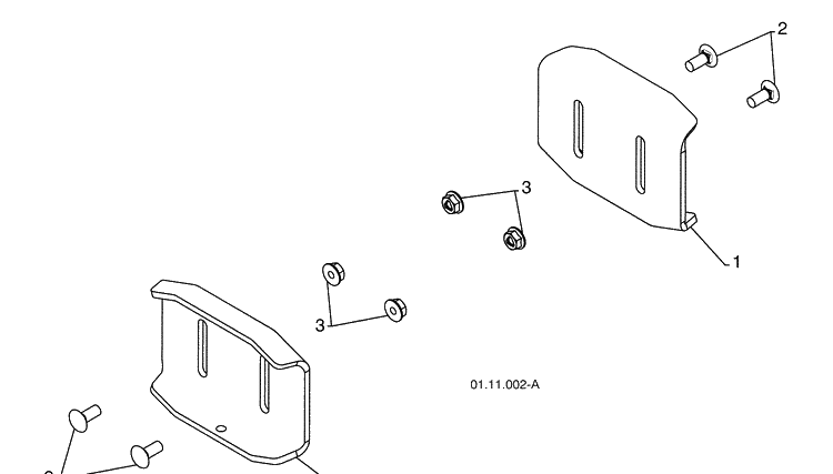 Bearings - Auger Housing And Skid Plates 1 Diagram and Parts List for 924SB (96193003501)(2008-10) Husqvarna Snow Blower