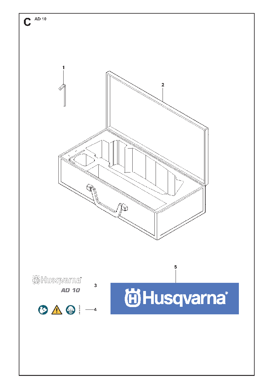 Tools Diagram and Parts List for AD10 2011-06 Husqvarna Miscellaneous
