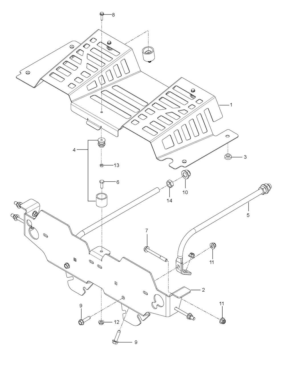Guards Diagram and Parts List for Z560LS  Husqvarna Lawn Tractor