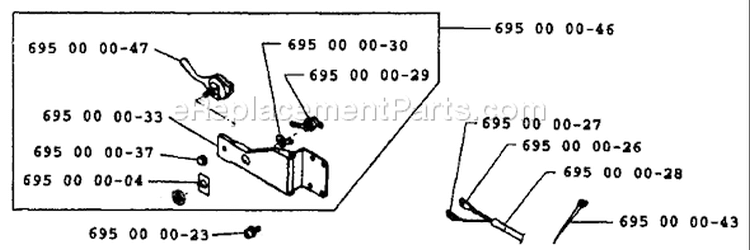 Page M Diagram and Parts List for 40B 40 B 1991-12 Husqvarna Leaf Blower / Vacuum