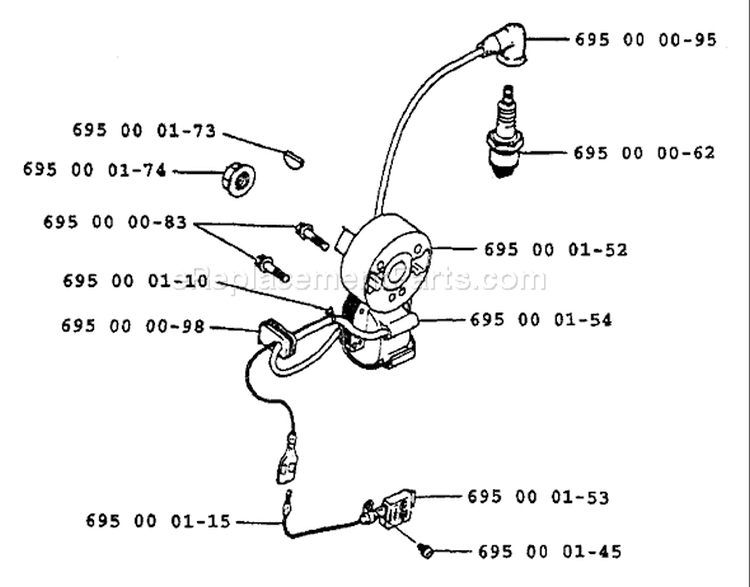 Page I Diagram and Parts List for 40B 40 B 1991-12 Husqvarna Leaf Blower / Vacuum