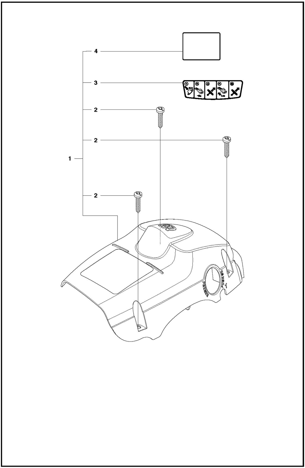 Cover Diagram and Parts List for 1202020  Husqvarna Chainsaw