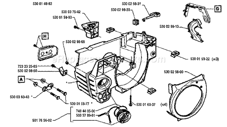 Page C Diagram and Parts List for 41 1994-05 Husqvarna Chainsaw