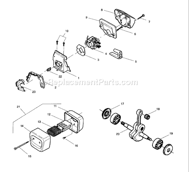 Page A Diagram and Parts List for 41 1997-07 Husqvarna Chainsaw