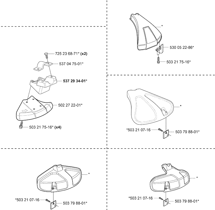 Accessories 1 Diagram and Parts List for 325RDX 2005-05 Husqvarna Brush Cutter