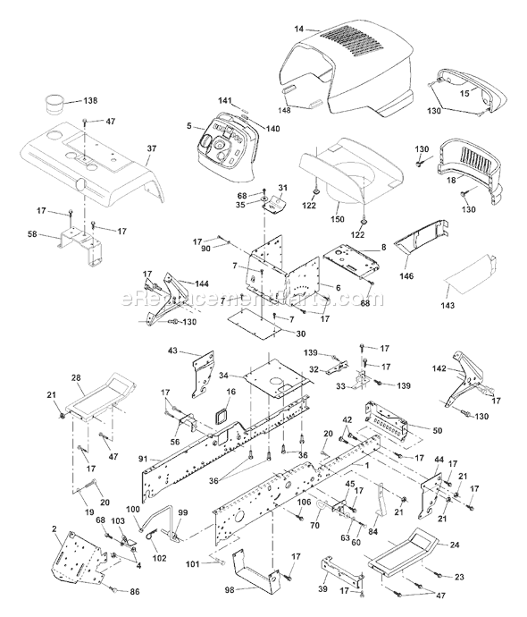 Page A Diagram and Parts List for GTH2550A (954567109) (2001-01) Husqvarna Lawn Tractor