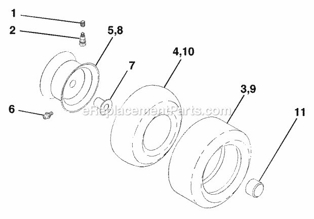 Steering Assembly Diagram and Parts List for WET1742STA 2003 Husqvarna Lawn Tractor