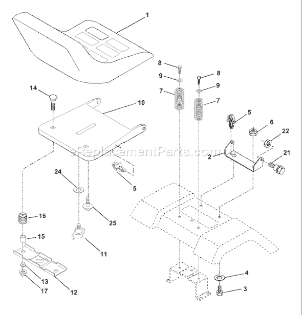Page H Diagram and Parts List for YTH1452XPA (954567253) (2001-01) Husqvarna Lawn Tractor