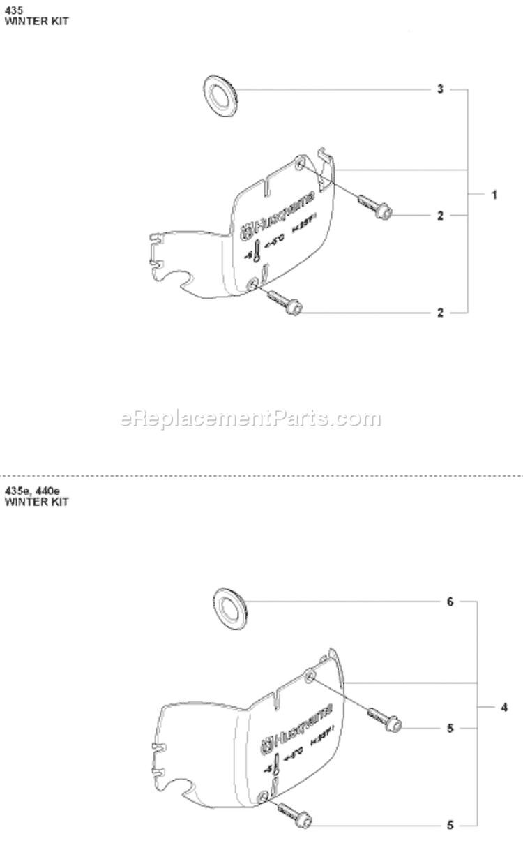 Page M Diagram and Parts List for 435 2008-05 Husqvarna Chainsaw