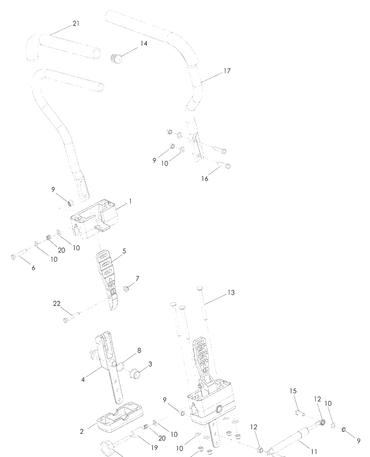 Steering Diagram and Parts List for RZ5424 (965881301)(2009-01) Husqvarna Lawn Mower