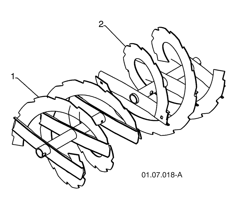 Auger Housing / Impeller Assembly 1 Diagram and Parts List for 1827SB (961930047)(2009-07) Husqvarna Snow Blower