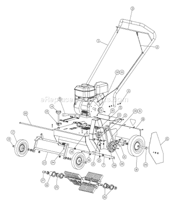 Page B Diagram and Parts List for DT18 2000-12 Husqvarna Lawn Tractor Accessories