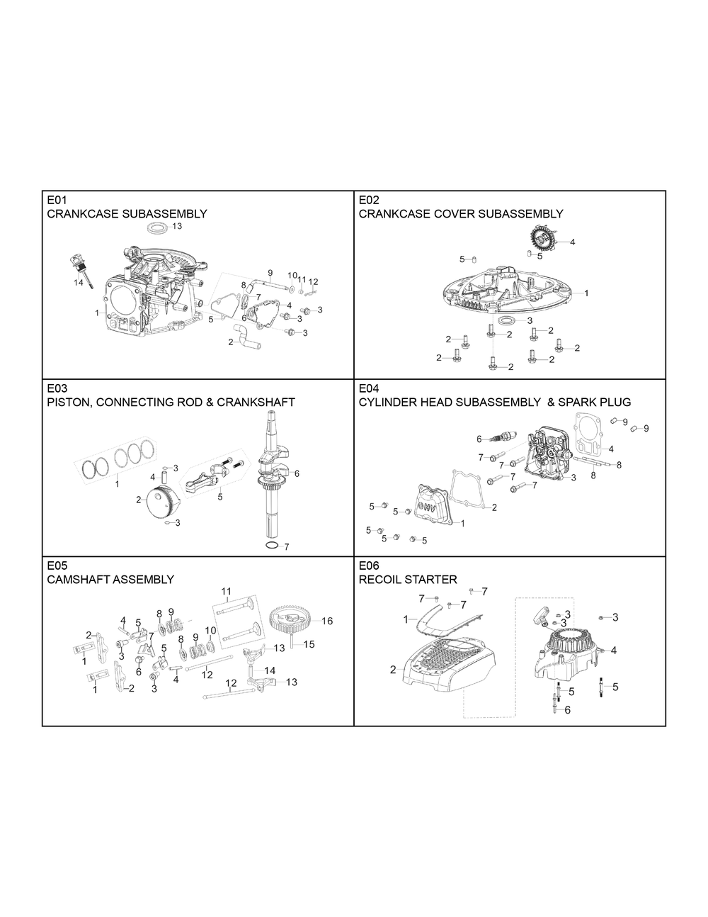 Engine Rato Rvm120 Diagram and Parts List for RVM120 (591205501, 591205502, 591205503, 591205504, 591205505)(2017-10) Husqvarna Engine