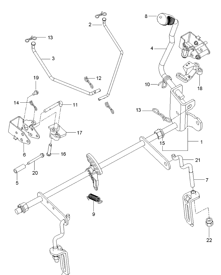 Mower Lift / Deck Lift Diagram and Parts List for Z254F (96795400100)(2018-10) Husqvarna Lawn Mower